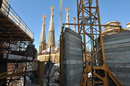 鐘塔から眺めるバルセロナ市街