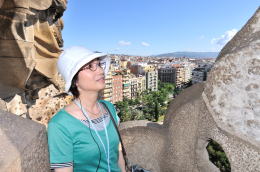 鐘塔から眺めるバルセロナ市街