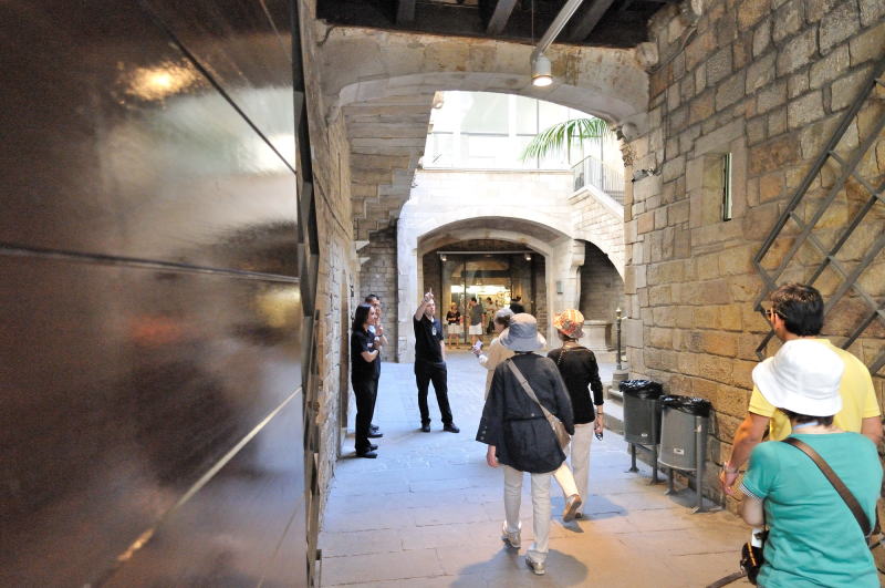 ピカソ美術館の出口