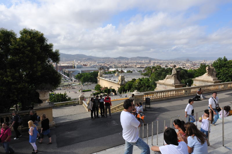 カタルーニャ美術館[Museu Nacional d'Art Catalunya]前からの眺望