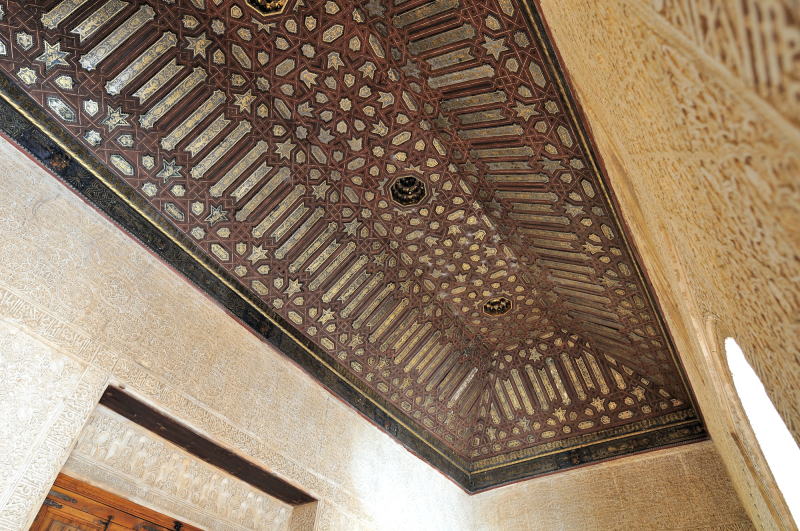 黄金の間[Cuarto Dorado]の天井