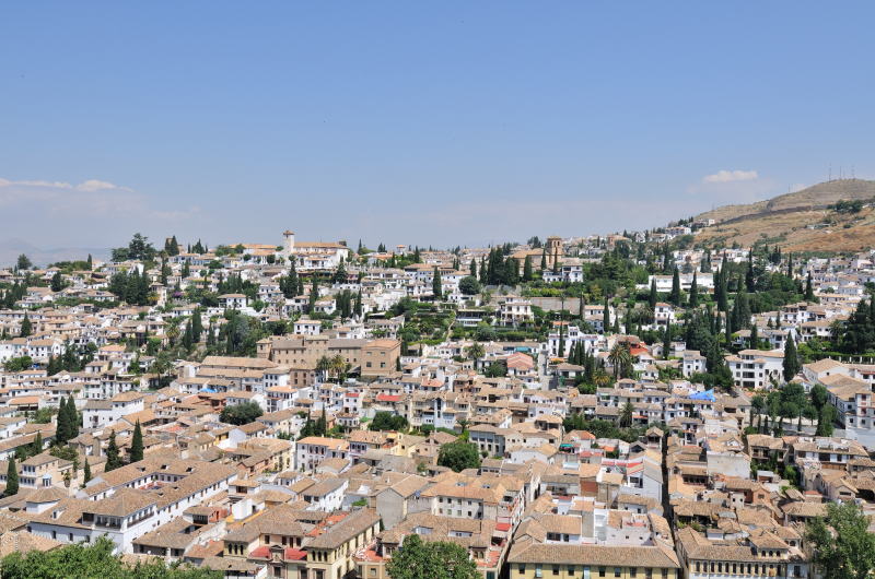 橋廊(はしろう)からの眺望、アルバイシン[el Albayzín]