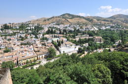 橋廊(はしろう)からの眺望、アルバイシン[el Albayzín]