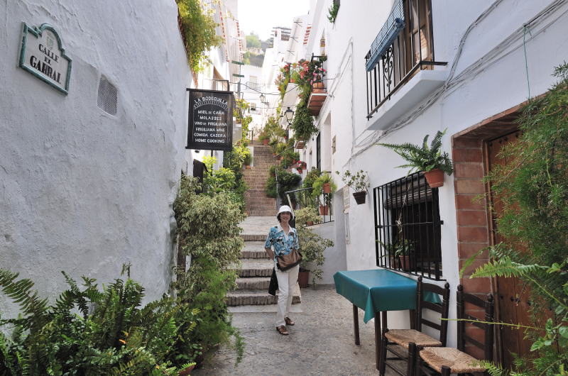 フリヒリアナ[Frigiliana]の町並みを巡る、小道の散策(ガラル通り)