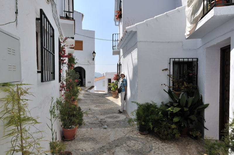 フリヒリアナ[Frigiliana]の町並みを巡る、小道の散策(サント・クリスト通り)