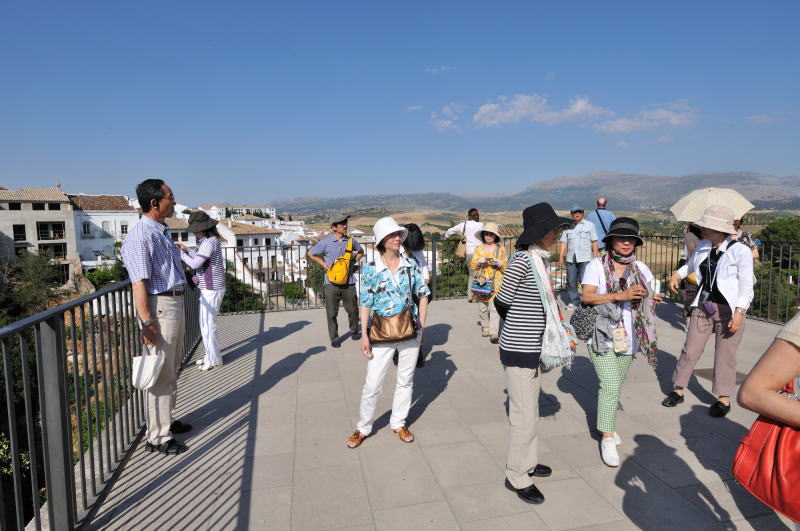 旧市街側にある展望所