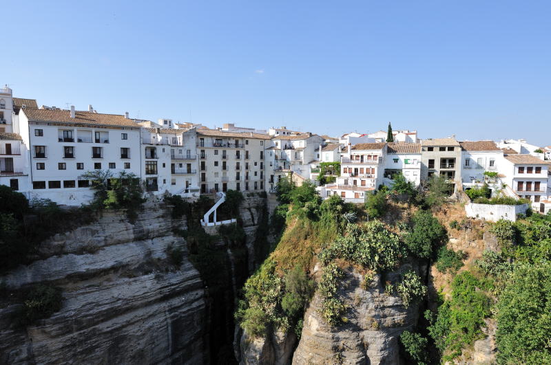 旧市街側にある展望所からの景観