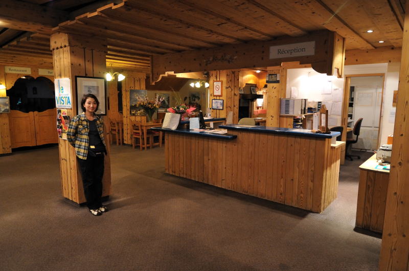 ホテル ル プリウレ [hotel Le Prieure] のロビー(シャモニ)