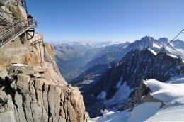 エギーユ・デュ・ミディ[Aiguille du Midi]展望台からの眺望(シャモニ)