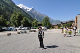 シャモニのロープウェー乗り場裏(シャモニ)