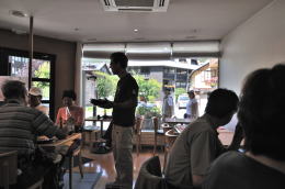 シャモニの日本料理店「さつき」店内(シャモニ)