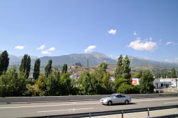 テーシュ[Täsch]駅へ向かう車窓から