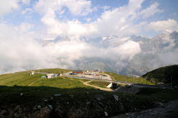 ゴルナーグラート登山電車の窓から