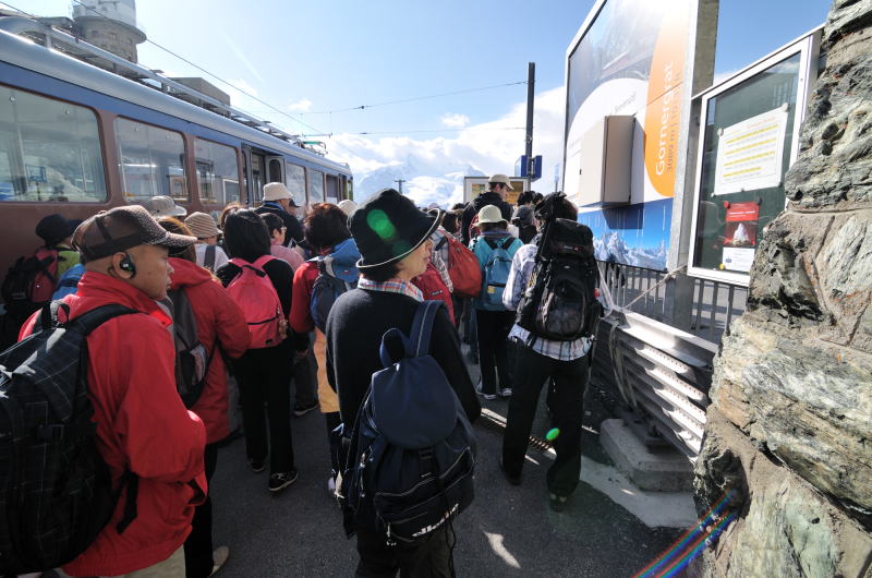 終点のゴルナーグラート駅