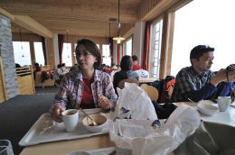 リッフェルベルク駅近傍のレストラン内