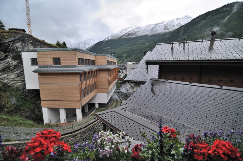 ホテル・ゾンネのテラスから(ツェルマット)