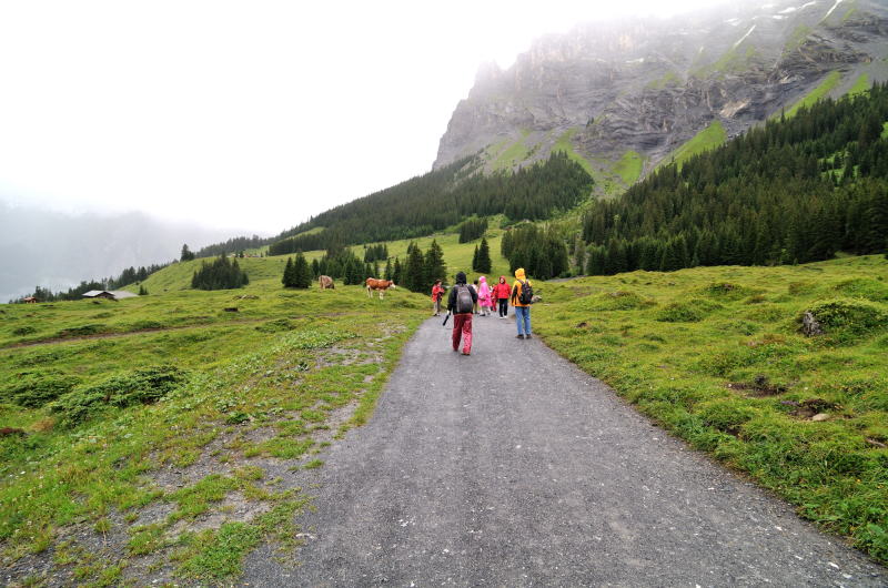 ゴンドラ山上駅～エッシネン湖[Oeschinensee](ハイキング)