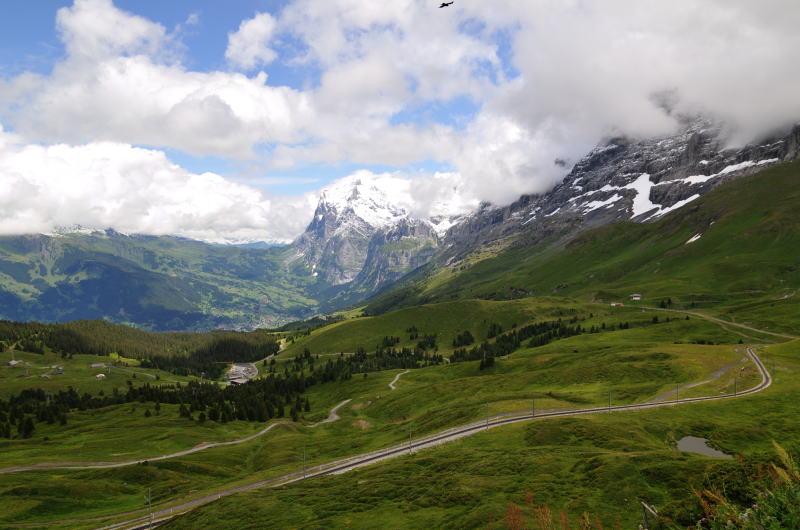 クライネシャイデック駅からグリンデルワルト駅への鉄道路