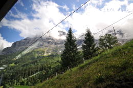 グリンデルワルト[Grindelwald]へヴェンゲンアルプ鉄道が続く