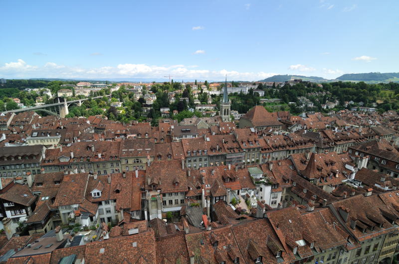 大聖堂[Münster]の尖塔からの眺望「北方向」(ベルン)