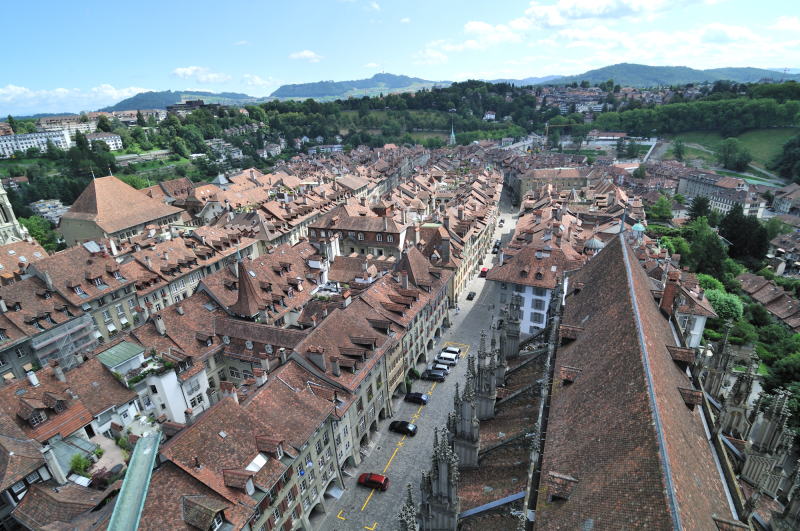 大聖堂[Münster]の尖塔からの眺望「東方向」(ベルン)