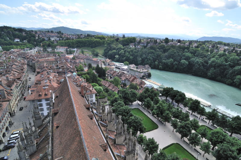 大聖堂[Münster]の尖塔からの眺望「東南東方向」(ベルン)