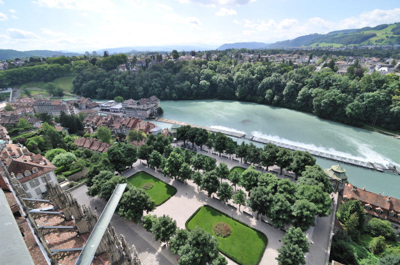 大聖堂[Münster]の尖塔からの眺望「南東方向」(ベルン)