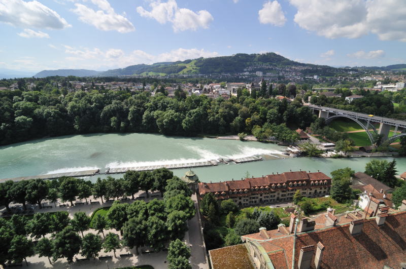 大聖堂[Münster]の尖塔からの眺望「南方向」(ベルン)