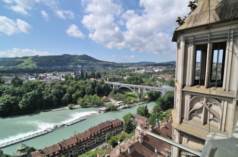 大聖堂[Münster]の尖塔からの眺望「南西方向」(ベルン)