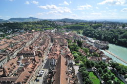 大聖堂[Münster]の尖塔からの眺望(ベルン)