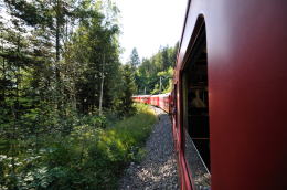 アルパイン・クラシック・プルマン・エクスプレスの右車窓から「後方」
