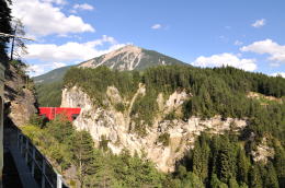 アルパイン・クラシック・プルマン・エクスプレスの右車窓から「前方」