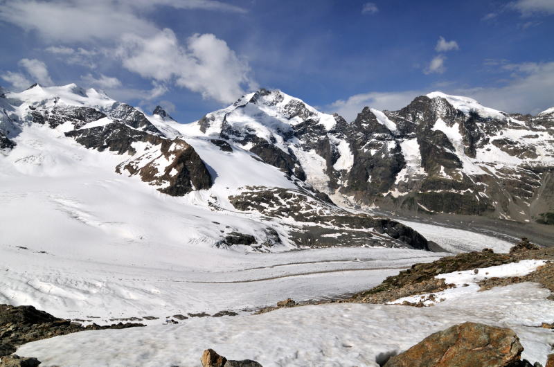 ディアヴォレッツァ[Diavolezza 2978m]展望台からの眺望