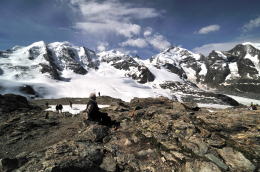 ディアヴォレッツァ[Diavolezza 2978m]展望台の周辺