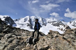 ディアヴォレッツァ[Diavolezza 2978m]展望台の周辺