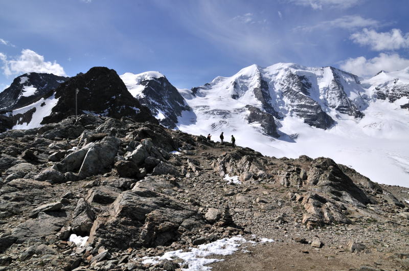 ディアヴォレッツァ[Diavolezza 2978m]展望台の周辺