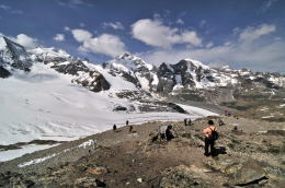 ディアヴォレッツァ[Diavolezza 2978m]展望台の周辺