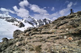 ディアヴォレッツァ[Diavolezza 2978m]展望台の周辺