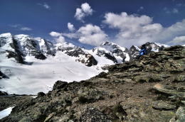 ディアヴォレッツァ[Diavolezza 2978m]展望台の周辺