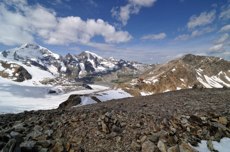 ディアヴォレッツァ[Diavolezza 2978m]展望台の周辺