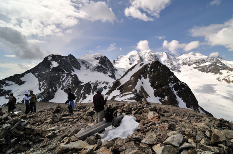 ディアヴォレッツァ[Diavolezza 2978m]展望台の周辺