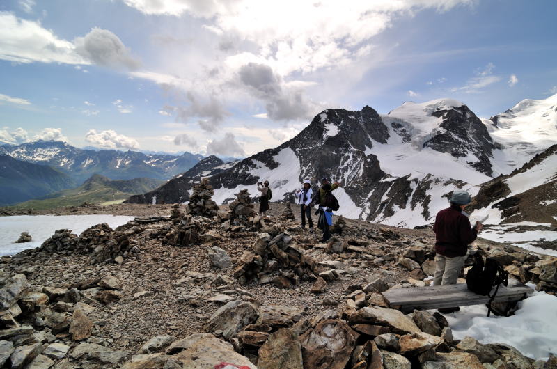 ディアヴォレッツァ[Diavolezza 2978m]展望台の周辺