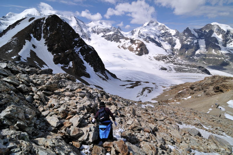 ディアヴォレッツァ[Diavolezza 2978m]展望台の周辺