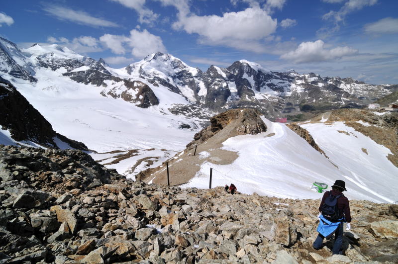 ディアヴォレッツァ[Diavolezza 2978m]展望台の周辺