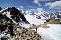 ディアヴォレッツァ[Diavolezza 2978m]展望台の周辺