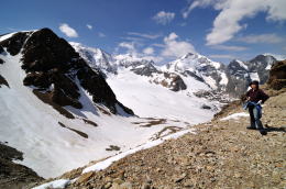 ディアヴォレッツァ[Diavolezza 2978m]展望台の周辺