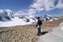 ディアヴォレッツァ[Diavolezza 2978m]展望台の周辺