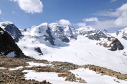 ディアヴォレッツァ[Diavolezza 2978m]展望台の周辺