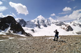 ディアヴォレッツァ[Diavolezza 2978m]展望台の周辺