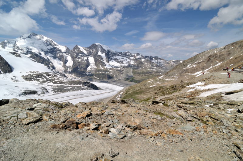 ペルス氷河[Vadret Pers]とベルニナアルプス